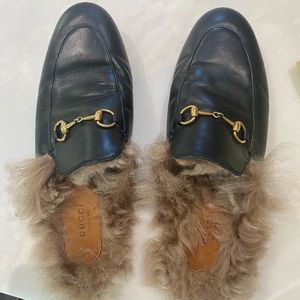 Gucci Fur Princetown Slipper size 40